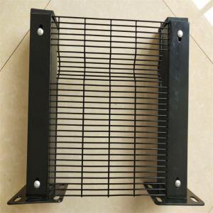 Black color coated high security fence panels