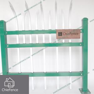 Black picket fence pipe fence install